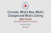 Concrete: What’s New, What’s Changed and What’s Coming