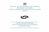 VITAL STATISTICS OF INDIA BASED ON THE CIVIL …