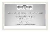 ASSET MANAGEMENT/OPERATIONS of Vertical Mixed-Use (2-4 ...