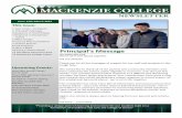 Principal s Message - Mackenzie College