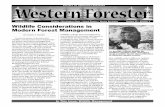 SOCIETY OF AMERICAN FORESTERS Western Forester