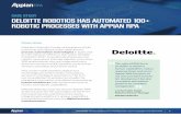 CASE STUDY DELOITTE ROBOTICS HAS AUTOMATED 100+ …