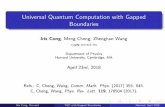 Universal Quantum Computation with Gapped Boundaries