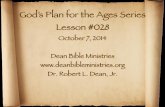 God’s Plan for the Ages Series Lesson #028