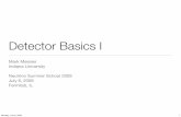 Detector Basics I