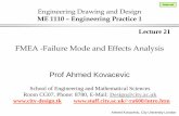 FMEA -Failure Mode and Effects Analysis Prof Ahmed Kovacevic