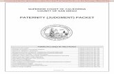PATERNITY (JUDGMENT) PACKET