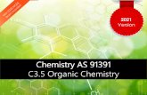 Chemistry AS 91391 C3.5 Organic Chemistry