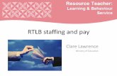 RTLB staffing and pay