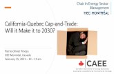 California-Quebec Cap-and-Trade: Will it Make it to 2030?
