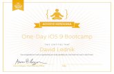One-Day iOS 9 Bootcamp David Lednik