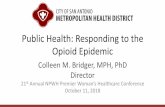 Public Health: Responding to the Opioid Epidemic