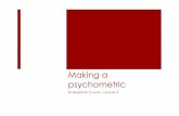 Making a psychometric - University of Birmingham