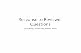 Response to Reviewer Questions - indico.fnal.gov