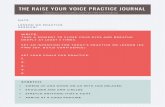 THE raise your voice practice journal