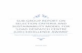 Sub-Group Report on Selection Criteria and Sustainability ...