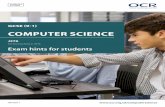GCSE (9-1) Computer Science J276 - Exam hints for students