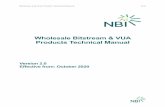 Wholesale Bitstream & VUA Products Technical Manual