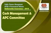 DEPARTMENT OF FINANCE Cash Management & APC Committee