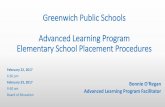 Greenwich Public Schools Advanced Learning Program ...