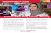 harmaceutical Sciences Ph.D. Program