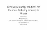 Renewable energy solutions for the manufacturing industry ...