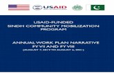 USAID-FUNDED SINDH COMMUNITY MOBILIZATION
