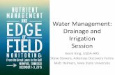 Water Management: Drainage and Irrigation Session