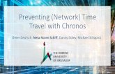Preventing (Network) Time Travel with Chronos