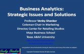 Business Analytics: Strategic Issues and Solutions