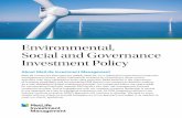 Environmental, Social and Governance Investment Policy