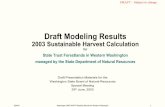 Draft Modeling Results - WA - DNR