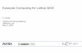 Exascale Computing for Lattice QCD