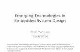 EmergingTechnologiesin Embedded(System(Design(