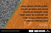HIGH RESOLUTION LAND- COVER MODELLING WITH PLÉIADES …