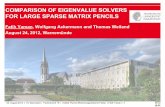 COMPARISON OF EIGENVALUE SOLVERS FOR LARGE SPARSE MATRIX …