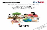 Oral Communication in Context - We don't choose the best ...