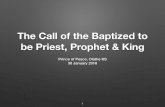 The Call of the Baptized to be Priest, Prophet & King