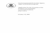 US EPA - Application for the Extension of the Exclusive ...