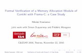 Formal Verification of a Memory Allocation Module of ...