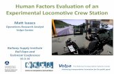 Human Factors Evaluation of an Experimental Locomotive ...