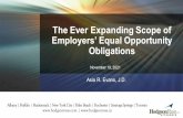 The Ever Expanding Scope of Employers’ Equal Opportunity ...