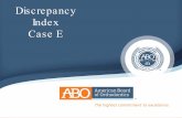 Discrepancy Index Case E