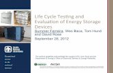 Life%Cycle%Tes,ng%and% Evaluaon%of%Energy%Storage% Devices