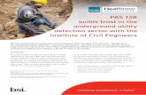 PAS 128 builds trust in the underground utility detection ...