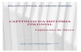 CAPÍTULOS DA HISTÓRIA COLONIAL
