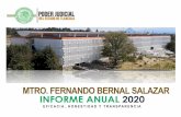 MTRO. FERNANDO BERNAL SALAZAR INFORME ANUAL 2020