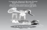 Lansinoh Manual Breast Pump Instructions for Use