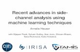 Recent advances in side- channel analysis using machine ...