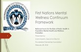 First Nations Mental Wellness Continuum Framework